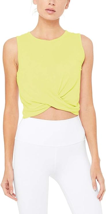 Bestisun Womens Cropped Workout Tops Flowy Gym Workout Crop Top Slim Fit Athletic Yoga Exercise Shirts Dance Tops