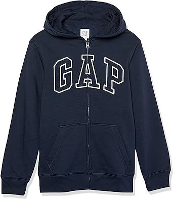 GAP Boys' Logo Hoodie Hooded Full Zip Sweatshirt