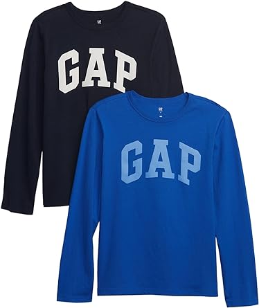 GAP Baby Boys' 2-Pack Long Sleeve Logo Tee T-Shirt