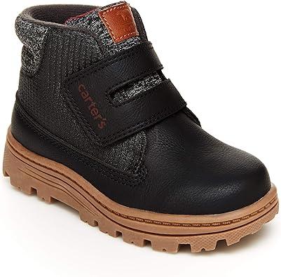 carter's Boy's Kelso Fashion Boot, Black, 6 Toddler