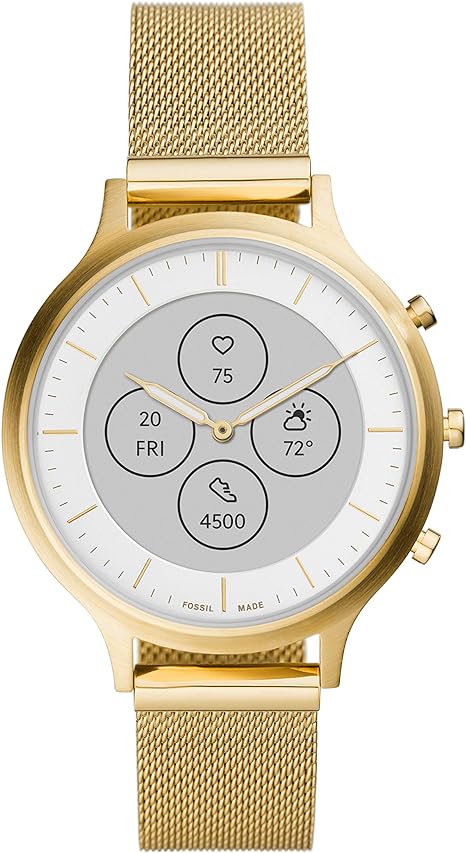 Fossil Women's Charter Hybrid Smartwatch HR with Always-On Readout Display, Heart Rate, Activity Tracking, Smartphone Notifications, Message Previews