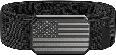 Groove Life Hero Groove Belt Men's Stretch Nylon Belt with Magnetic Aluminum Buckle, Lifetime Coverage