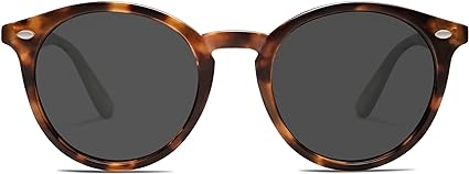 SOJOS Retro Round Polarized Sunglasses for Women Men Classic Vintage Sunnies SJ2069