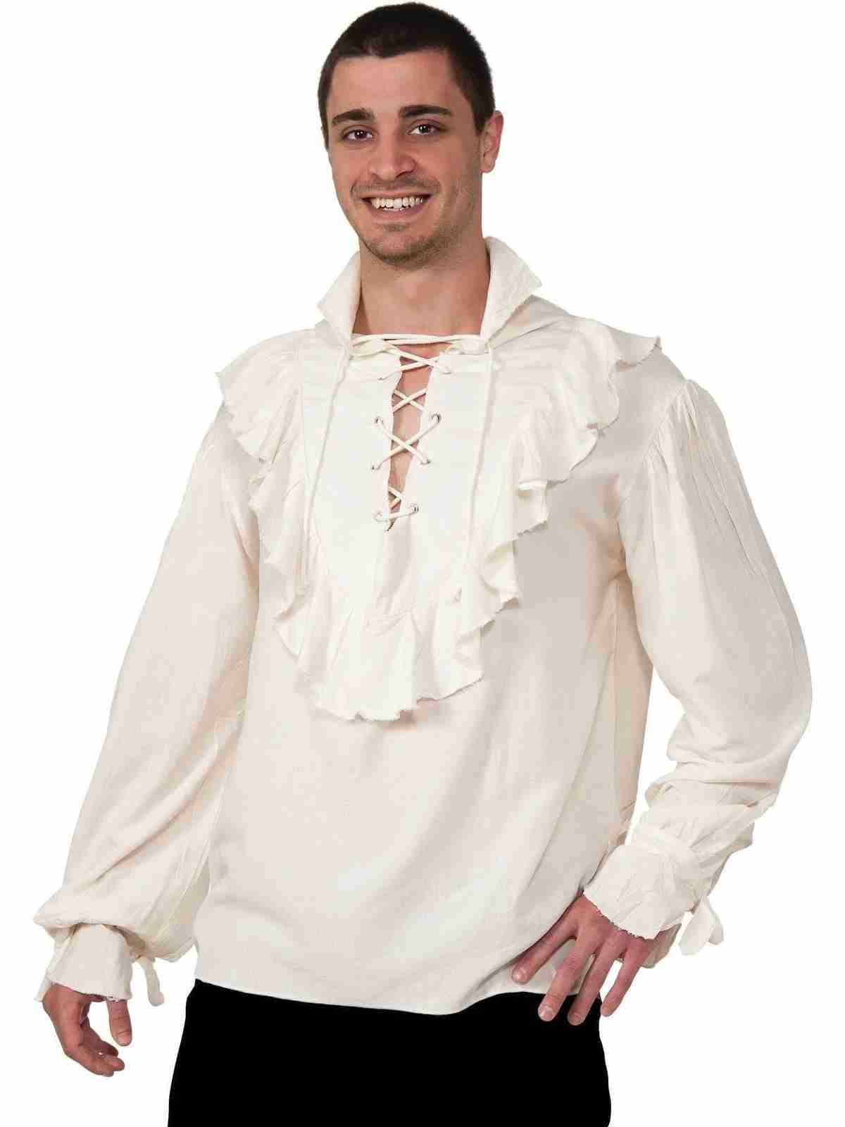 Adult Ecru Pirate Shirt Costume