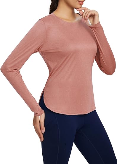 BALEAF Women's Sun Shirts UPF 50+ Long Sleeve Hiking Tops Lightweight Quick Dry UV Protection Clothing Cationic