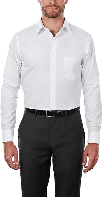 Van Heusen Men's Tall FIT Dress Shirts Poplin