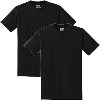 Gildan Adult DryBlend Workwear T-Shirts with Pocket, 2-Pack